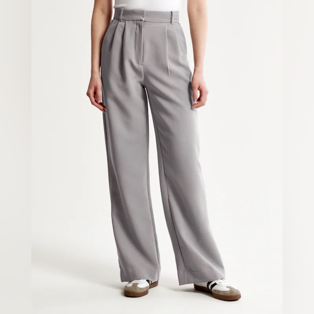 Gray Abercrombie Sloane Trouser Pants